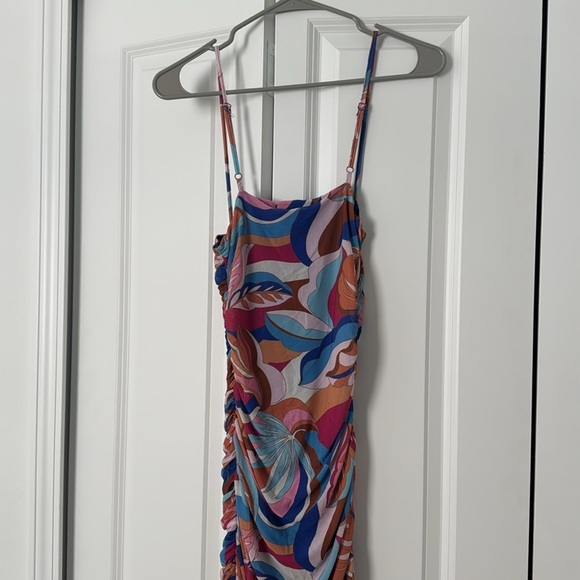 Colorful Patterned Women's Dress - Picture 3 of 5